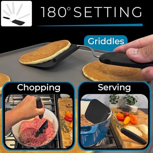 Adjustable Angle Spatula PPSU Material – Flexible Cooking Egg Flipper & Fish - Image 5