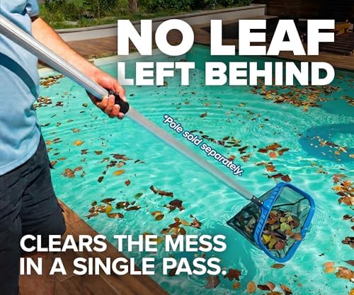Pool Skimmer Net for Leaves // Leaf Rake for Pool, Heavy Duty Pool Net - Image 4