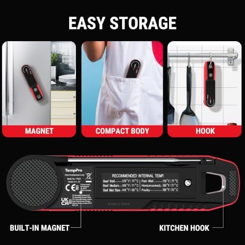 TempPro TempSwift 1 Sec Instant Read Meat Thermometer Digital - Image 6