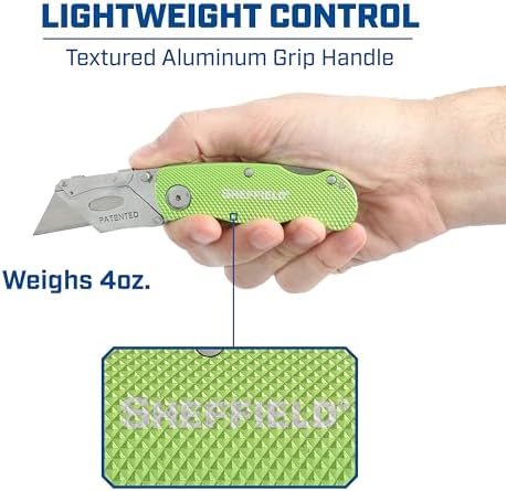Sheffield Folding Utility Knife, Accepts Standard Utility Knife Blades - Image 4