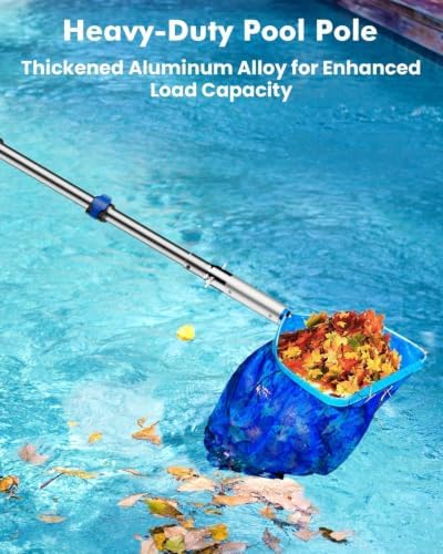 Pool Pole Telescopic 16FT Heavy Duty Upgraded Aluminum, 16 Ft - Image 2