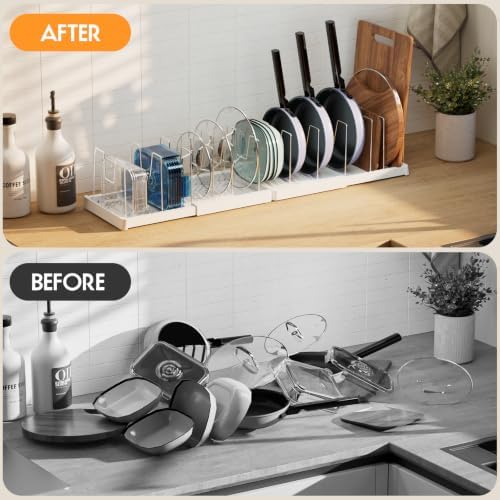 seasky Expandable pots pans and lid organizer - Image 6
