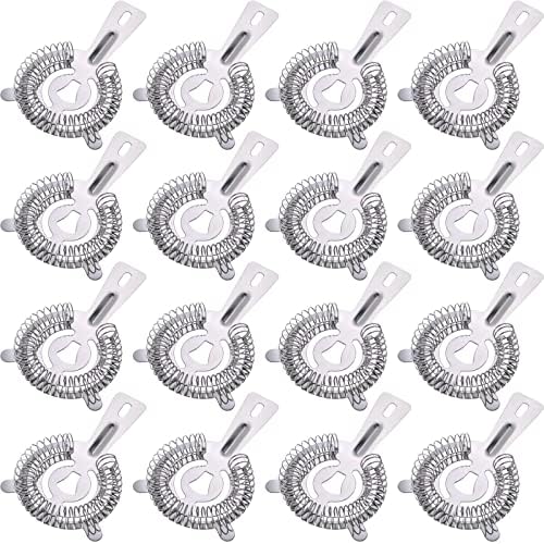 16 Pcs Bar Bartender Strainer Stainless Cocktail Strainers by Perthlin