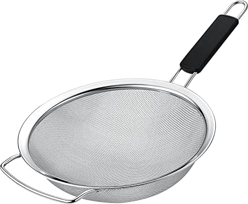 9" Large Extra Fine Mesh Strainer by KAFOOR