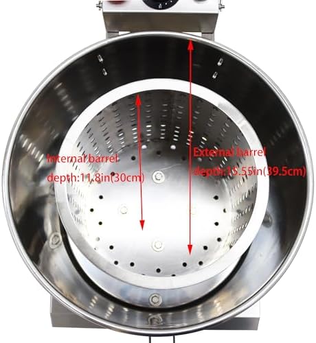 Conmercial Salad Spinner Stainless Steel Vegetable Drainer Dehydrator - Image 7