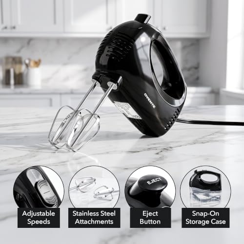 OVENTE 5-Speed Electric Hand Mixer - Image 2