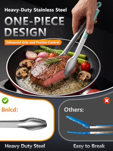 Stainless Steel Kitchen Tongs - Image 3