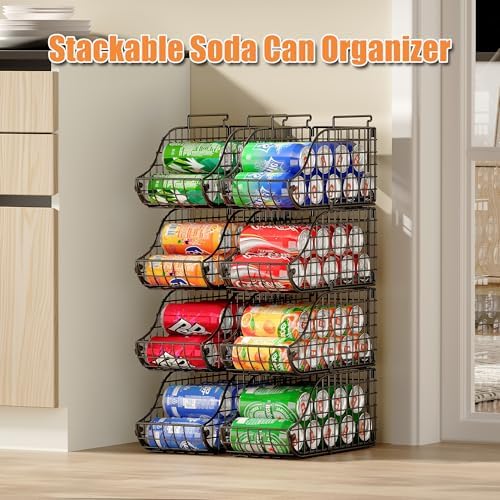 Sonyabecca 6 Pack Stackable Can Organizer - Image 4