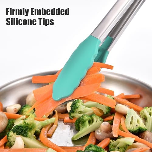 Doosu Kitchen Tongs with Silicone Tips - Image 5