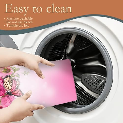 Pink Roses Flowers Dish Drying Mat - Image 5