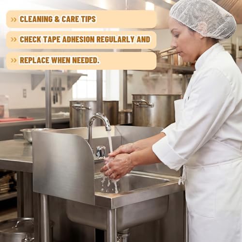 Lewtemi 2 Pcs 17" X 12" Sink Splash Guard - Image 5