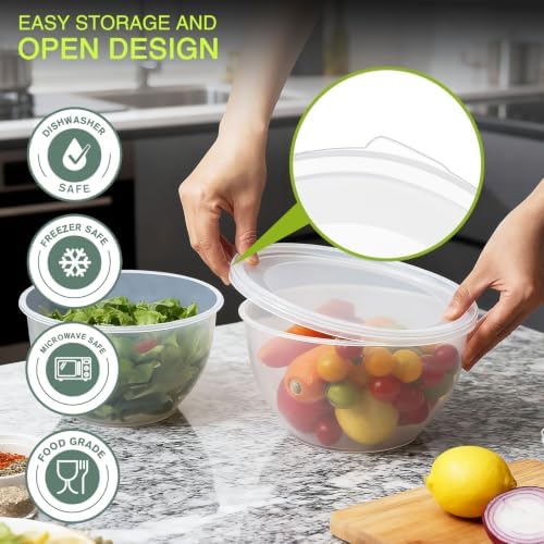 Greentainer Plastic Mixing Bowls - Image 6
