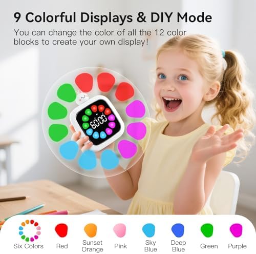 Yunbaoit Digital Visual Timer for Kids, 99-Minute Countdown, Rechargeable - Image 3