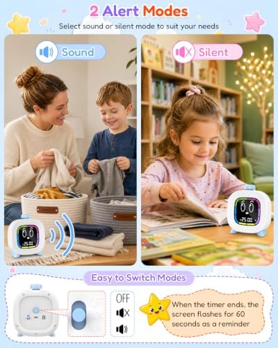 Digital Visual Timer for Kids ADHD, 99-Minute Countdown, Rechargeable - Image 6