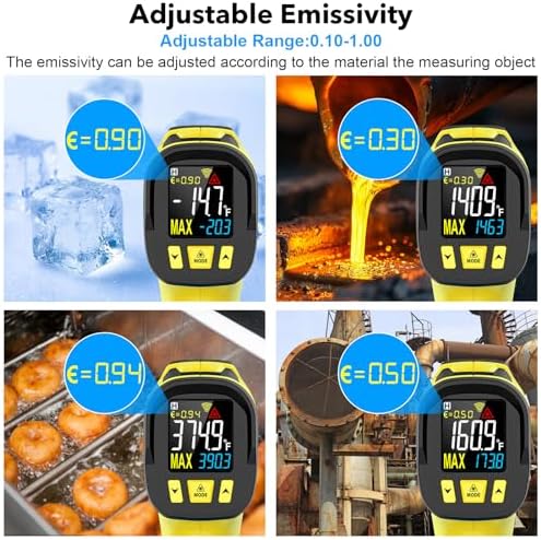 Infrared Thermometer, Laser Temperature Gun，-40°C~800°C/ - Image 5