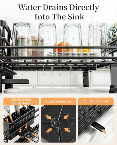 SAYZH Expandable Dish Drying Rack - Image 5