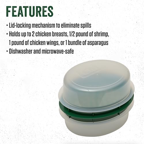 LEM Products Batter Bowl with Lid, Translucent and Green - Image 4