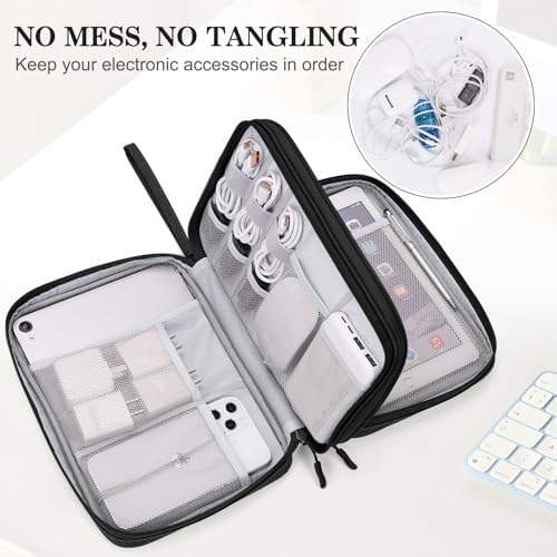 FYY Electronic Organizer, Travel Tech Pouch Bag, Extra Large - Image 5