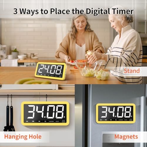 VOCOO Large 7.8" Digital Timer, Magnetic LED Timer - Image 6