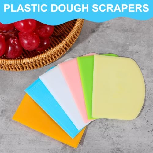 48 Pcs Flexible Plastic Dough Scraper Set - Image 4