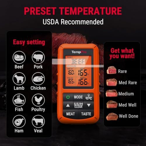 TempPro TempSync 500FT Wireless Meat Thermometer - Image 6