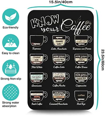 Fun Coffee Mat 23inx15in, Coffee Bar Mat - Image 5