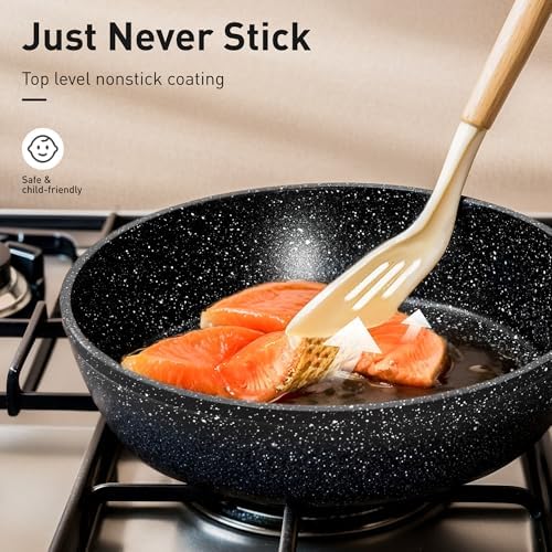 DishDelight 30 Pcs Pots and Pans Set Non Stick, Granite Induction Cookware - Image 2