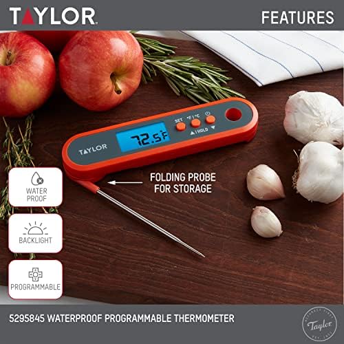 Taylor Digital Programmable Folding Stem Meat Thermometer - Image 2