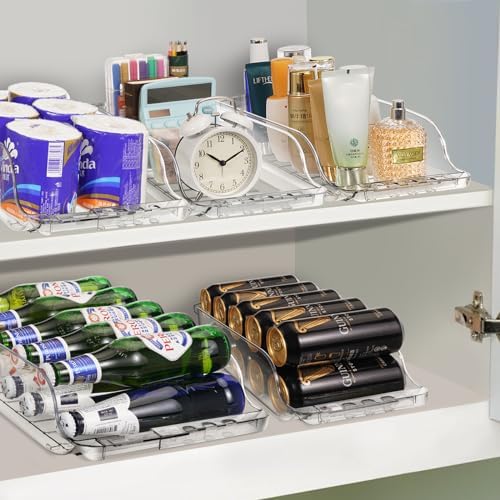 Refrigerator Organizer and Storage Width Adjustable Can Organizer - Image 5