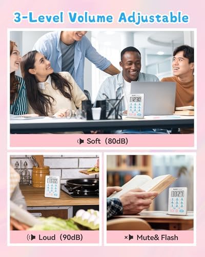 Digital Kitchen Timer, Waterproof Magnetic Countdown Timer - Image 7