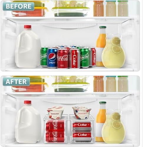 Sorbus Soda Can Organizer for Fridge & Freezer, Stackable - Image 5