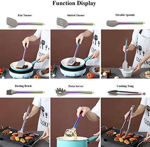 38 Piece Silicone kitchen Cooking Utensils Set - Image 5