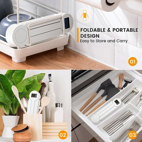 Folding Food Scale, Digital Kitchen Scale, Highly Accurate Compact Small Scale - Image 4