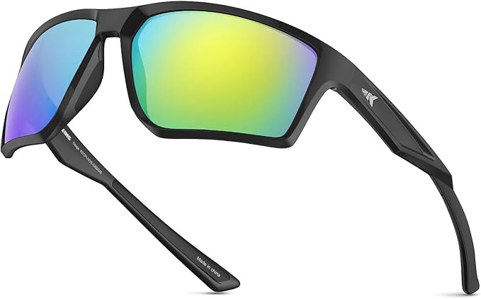 KastKing Osage Polarized Sport Sunglasses for Men and Women, Ideal for Driving Fishing Cycling Running, UV Protection