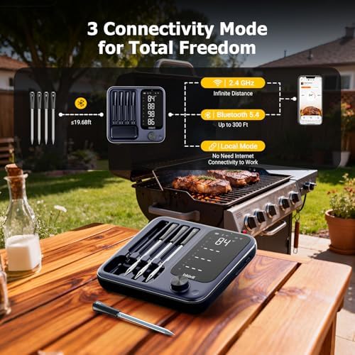 Wireless Meat Thermometer with APP Control，4 Probes Meat Thermometer Digital - Image 2