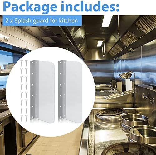 2 Pcs Stainless Steel Side Splash Guards - Image 3