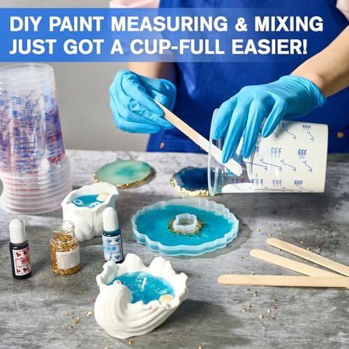 50 Pack Plastic Mixing Cups, 20 oz Measuring Cups - Image 6
