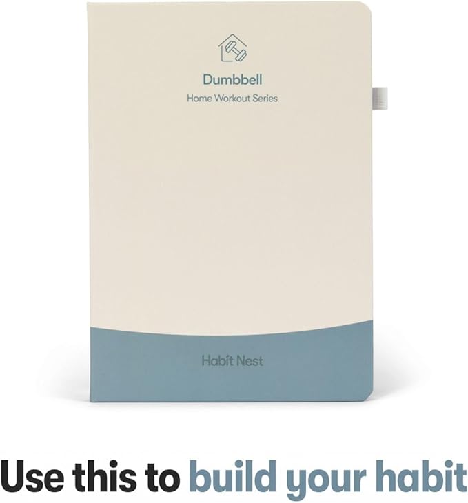 Dumbbell Transformation Journal and Elevate Exercise Cards: Home Workout Series Card Deck - Comprehensive Fitness System With Effective Dumbbell Workouts. #1 Workout Journal/Workout Planner for Women & Men.