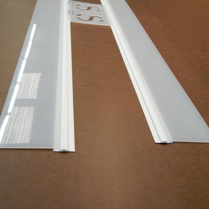 Stencil Trac Rails for Letter/Number Stencils | Part#: 10001146 | Use for Marking Parking Spaces, Doors & Walls | 2 Locking Rails 48″ W & 2 Overspray Panels | Stencils Sold Separately | Made in USA