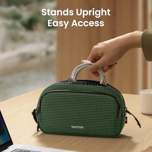 tomtoc Electronic Organizer Travel Case Performance, Dual Compartment Bag - Image 4