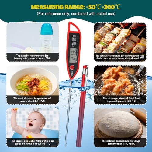 Copkim 10 Set Digital Food Thermometer Long Probe Instant - Image 4