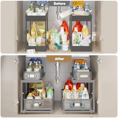 2 Pack 21IN-Depth Under Sink Organizer - Image 6