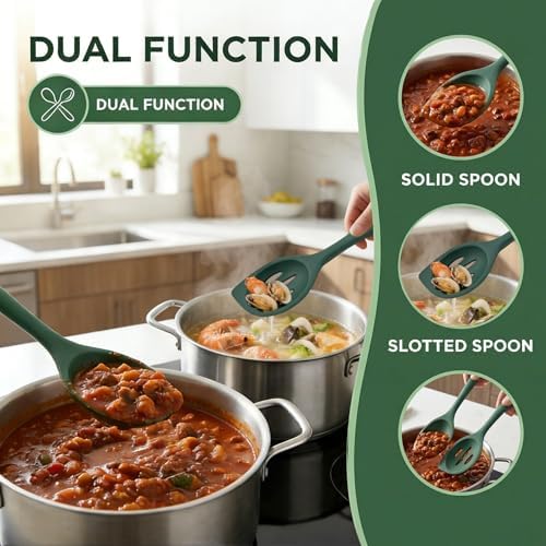 Silicone Kitchen Spoons Set - Image 4
