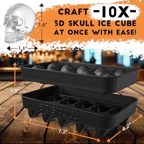 LUSHYUM Skull Ice Cube Mold Tray - Image 5