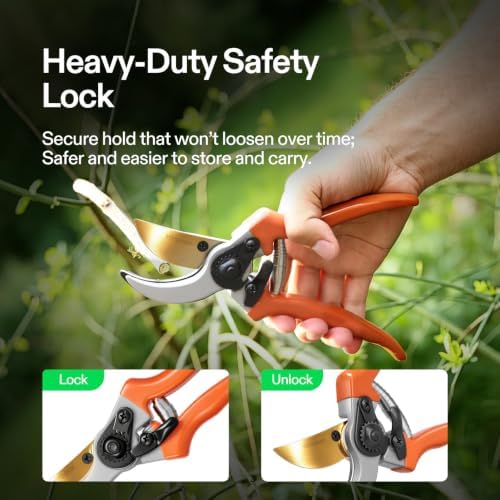 VIVOSUN 8" Bypass Pruning Shears - Image 4