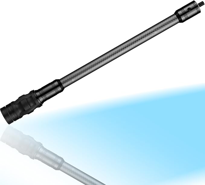 Archery Bow Stabilizer for Compound Bow, Carbon Fiber Bow Balance Bar, Damping System and Weights Kit, 6/8/10/12/in