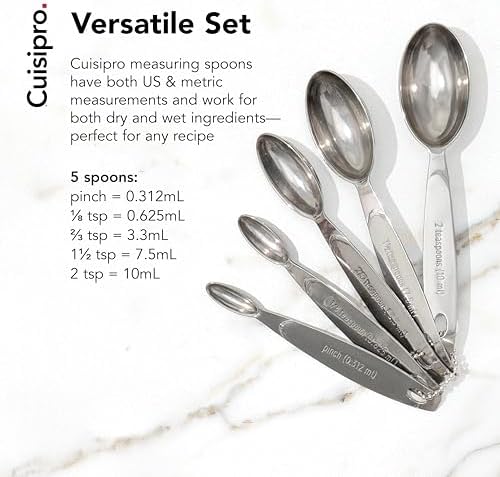 CUISIPRO Odd-Size Measuring Spoon SS 5pc Set - Image 2