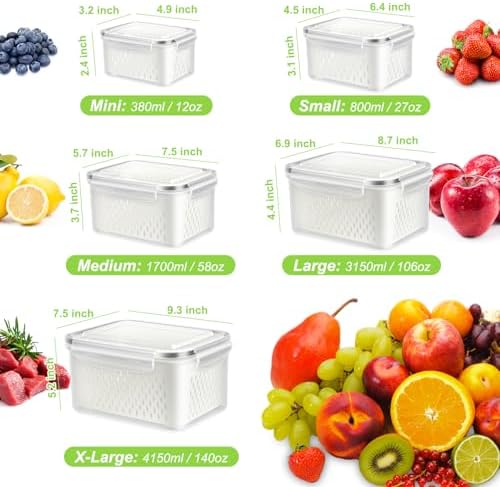 10 Pieces Fruit Storage Container - Image 2