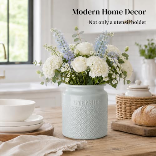 DOWAN 7.2" Large Ceramic Utensil Holder - Image 7