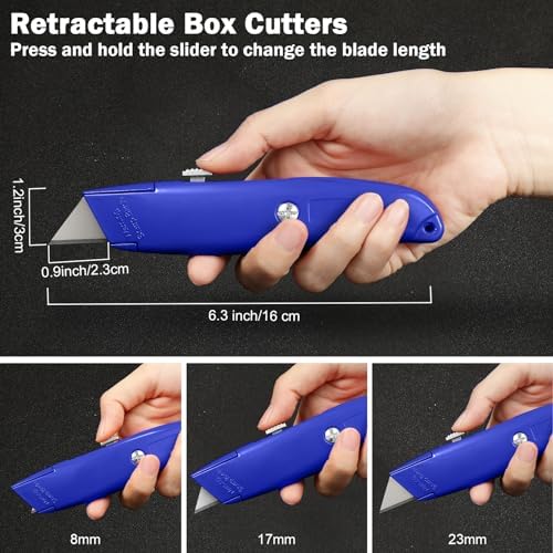 Lasnten 12 Pcs Box Cutter Utility Knife Retractable Bulk - Image 2